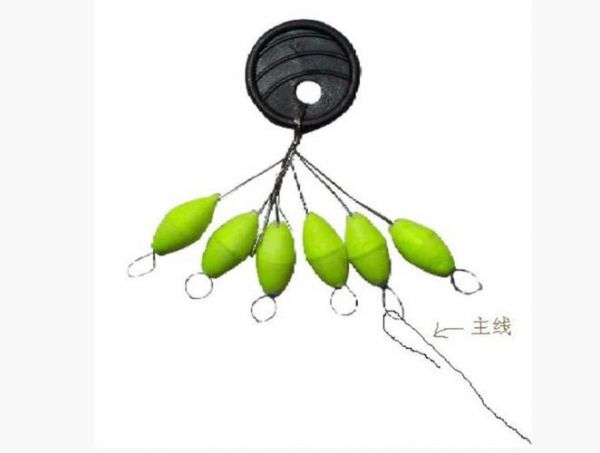 太空豆卡在鱼钩上诱鱼