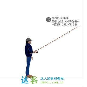 手竿如何抛好8分竿