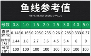 鱼线主线大小选择的重要性及选购建议